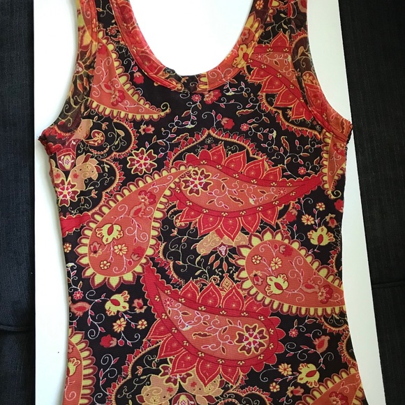 Sequin paisley tank top - Picture 4 of 7